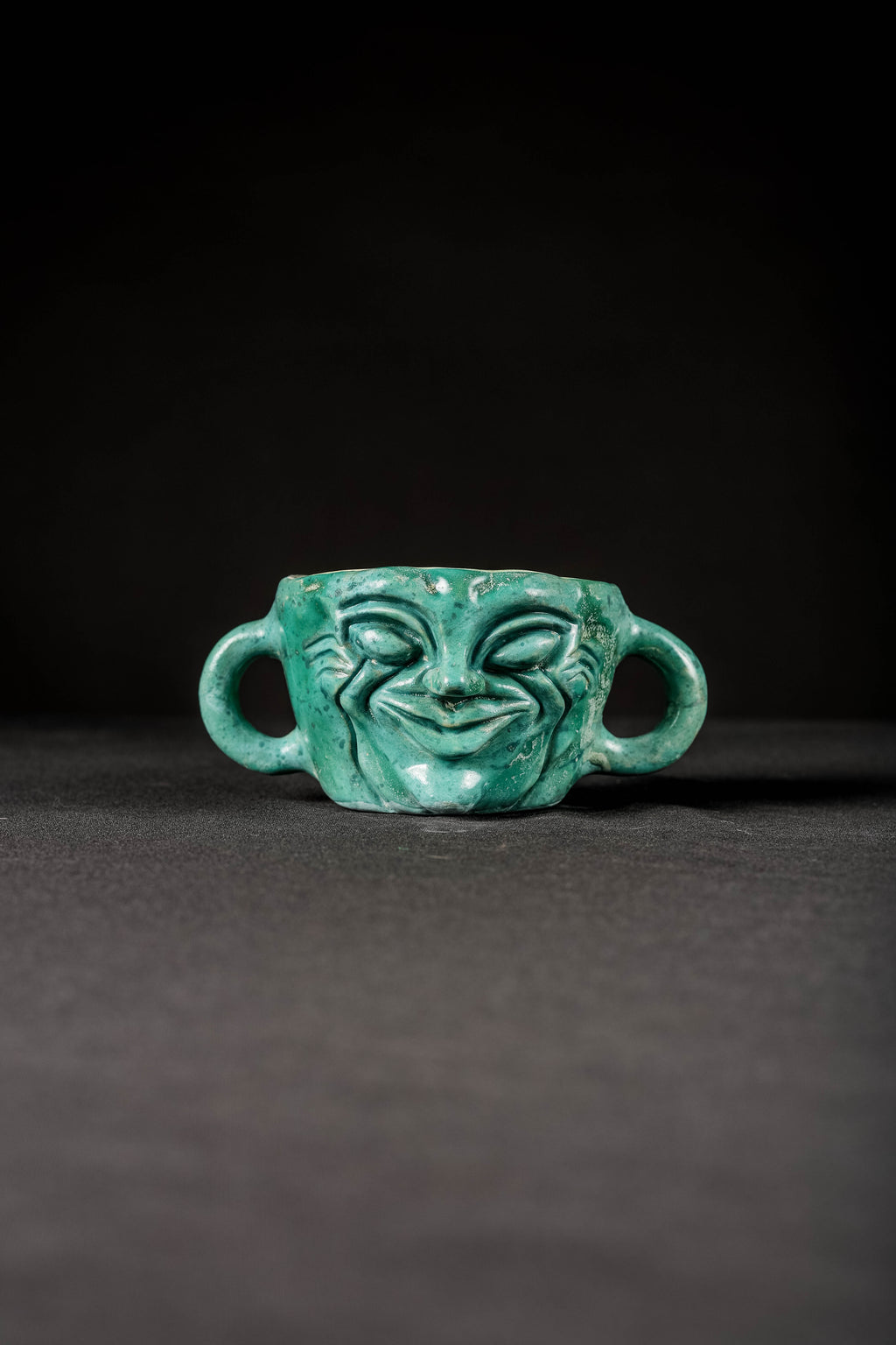 Double Handle - 1/1 Hand Sculpted Ceramic Bowl (DISCOUNTED PRICE)