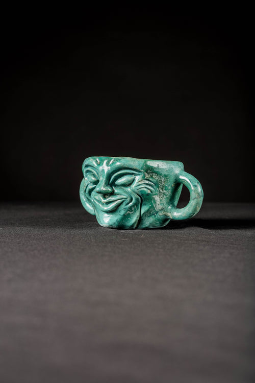 Double Handle - 1/1 Hand Sculpted Ceramic Bowl (DISCOUNTED PRICE)