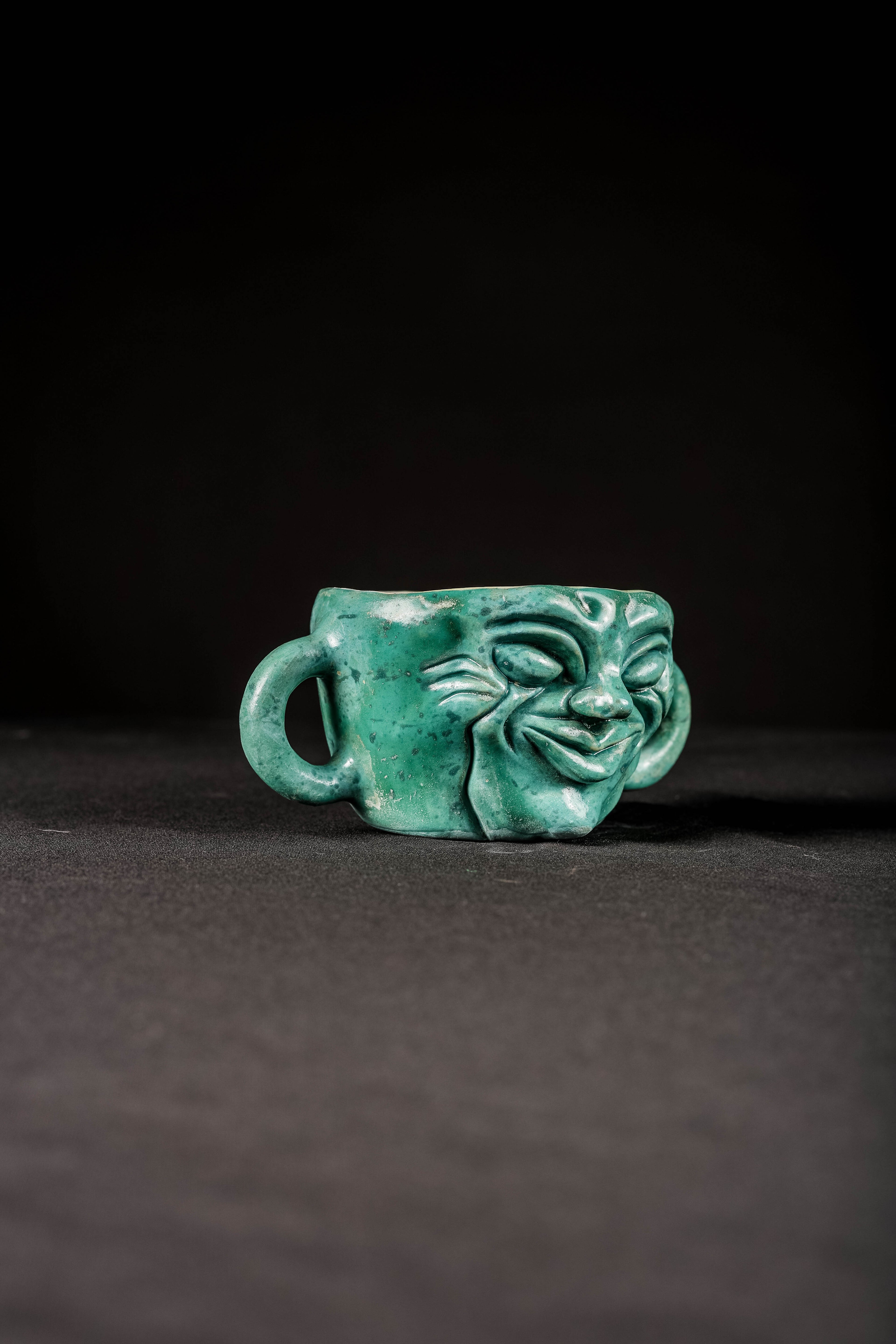 Double Handle - 1/1 Hand Sculpted Ceramic Bowl (DISCOUNTED PRICE)