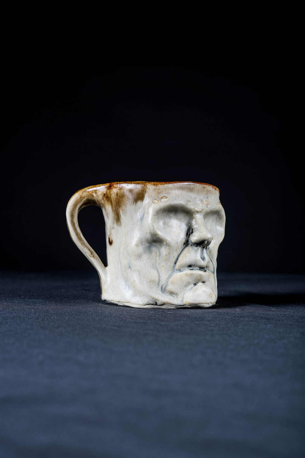 Brute - 1/1 Hand Sculpted Ceramic Face Mug