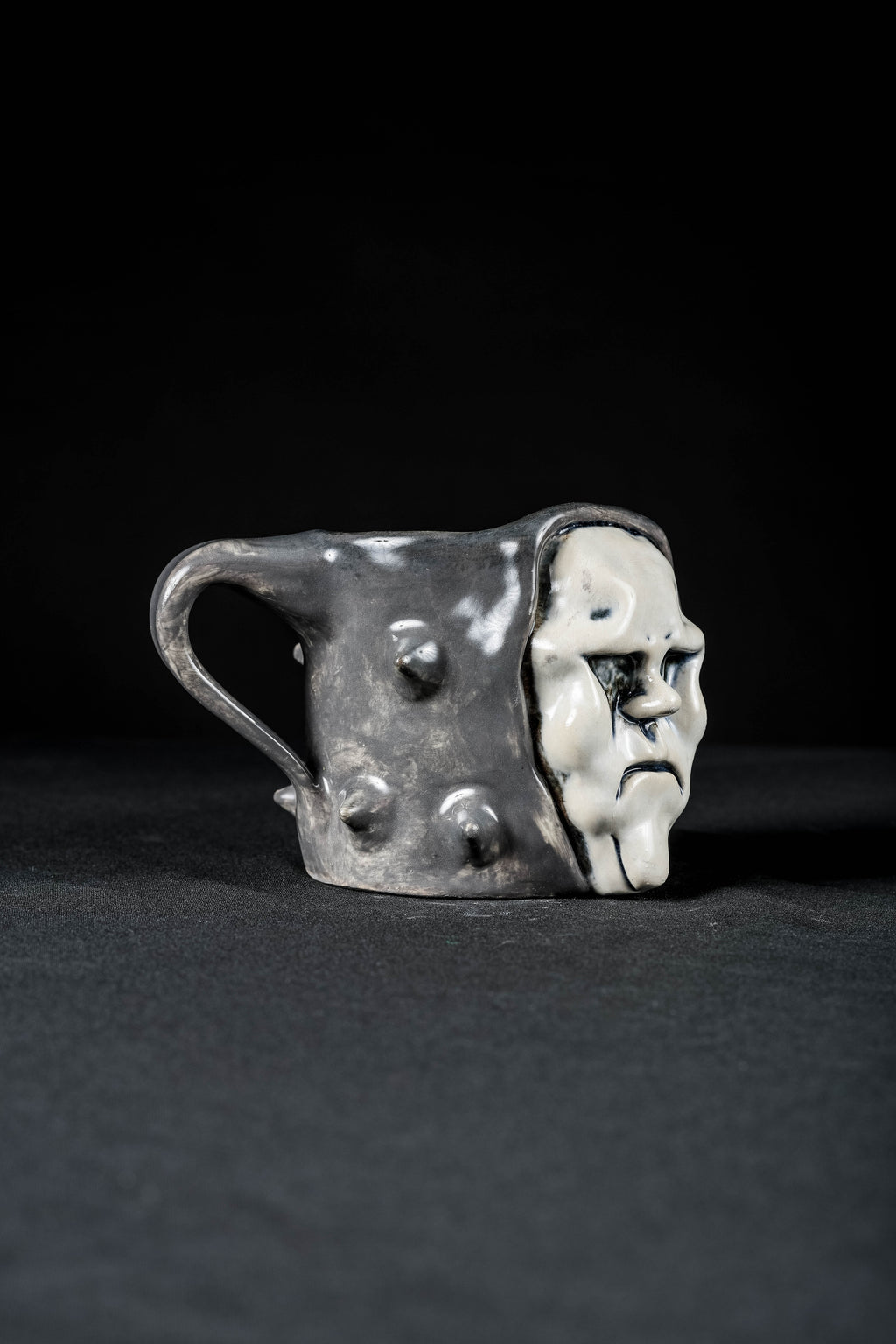 Spikes - 1/1 Hand Sculpted Ceramic Mug