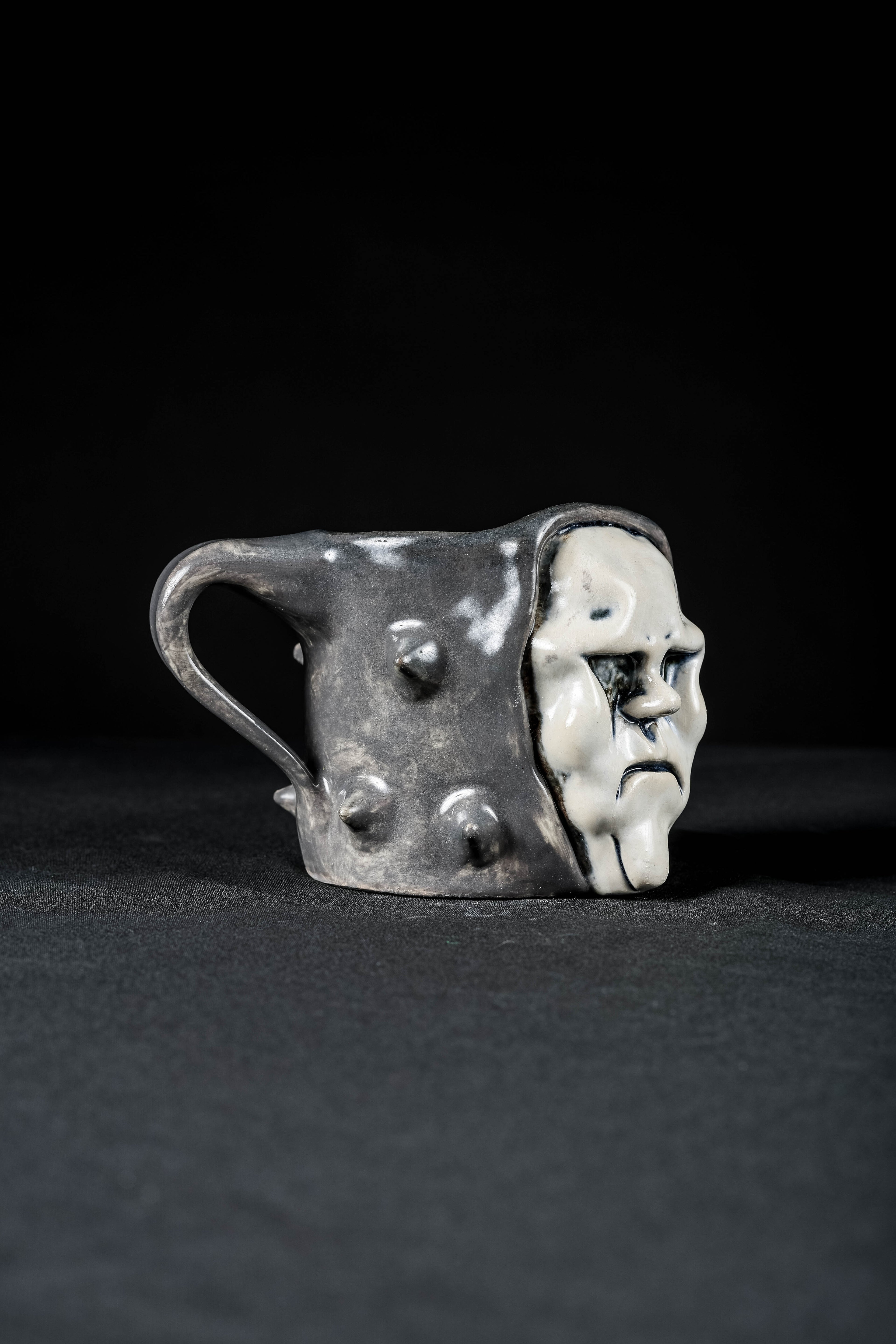 Spikes - 1/1 Hand Sculpted Ceramic Mug