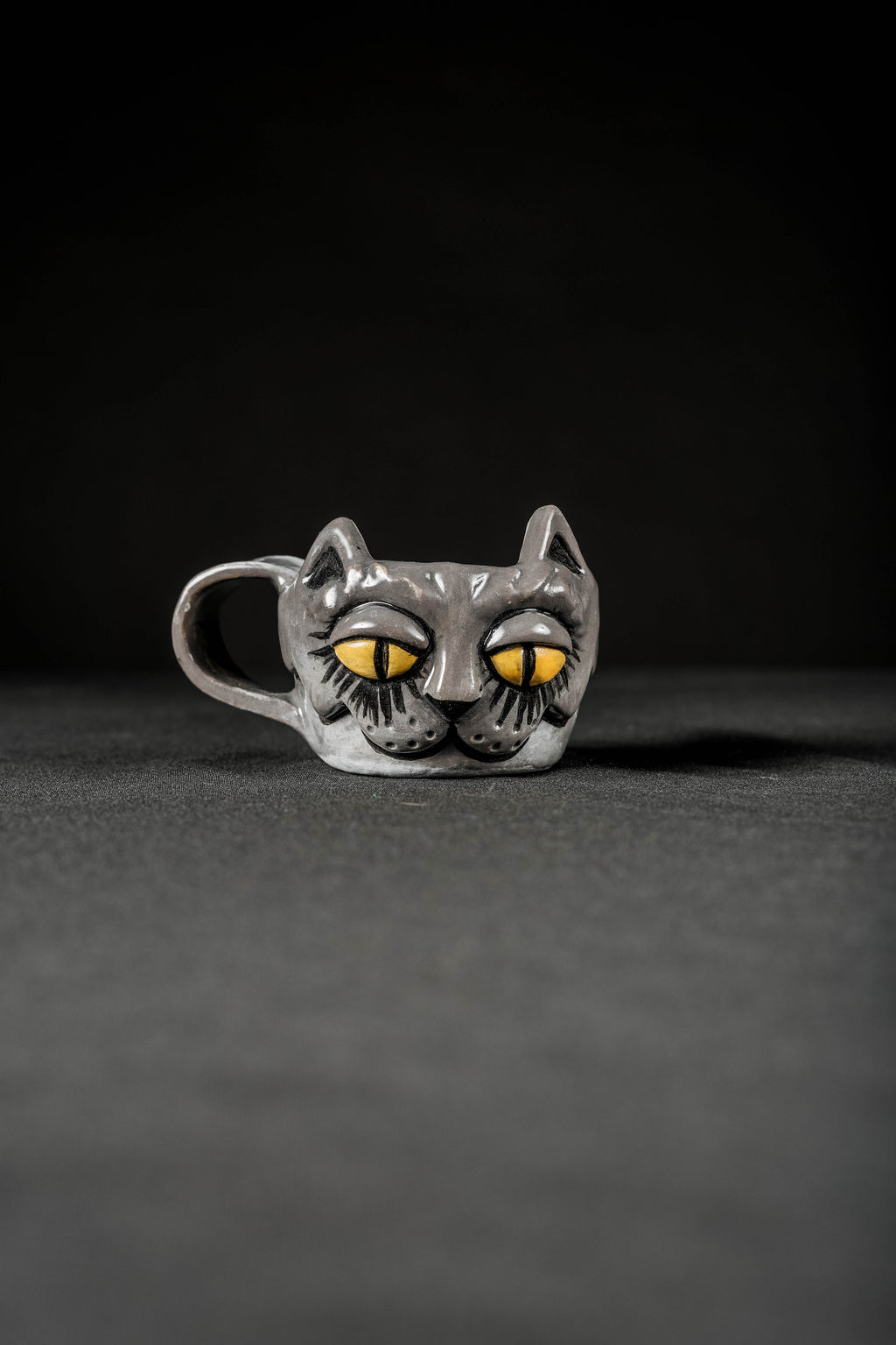 Meow Mug - 1/1 Hand Sculpted Ceramic Cat Mug