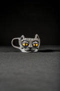 Meow Mug - 1/1 Hand Sculpted Ceramic Cat Mug