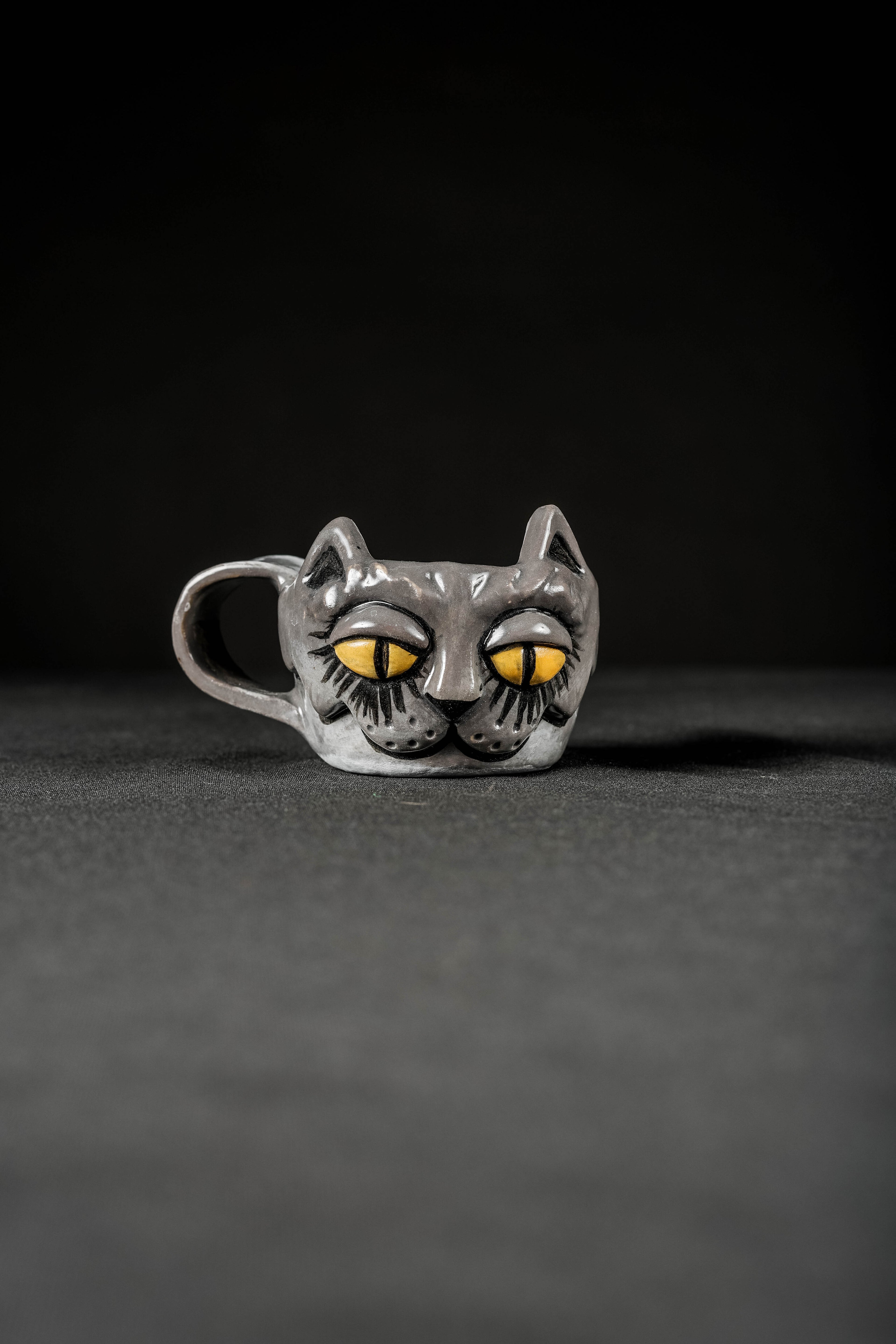 Meow Mug - 1/1 Hand Sculpted Ceramic Cat Mug
